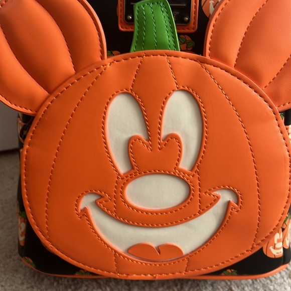 Glow in the Dark Mickey Pumpkin Loungefly - Picture 2 of 10